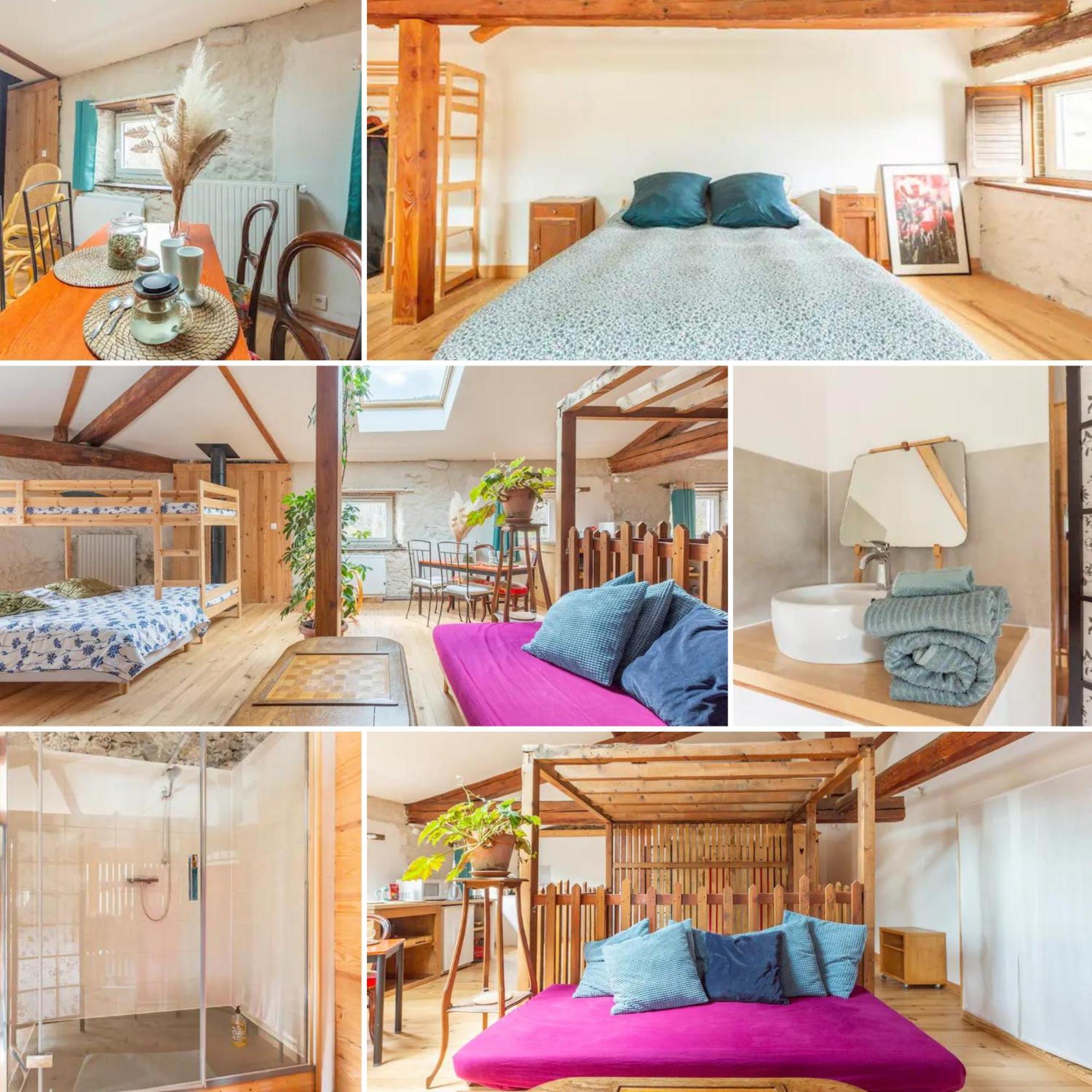 Chambre Triple Deluxe - Gite De La Louve Fougax-et-Barrineuf Zewnętrze zdjęcie